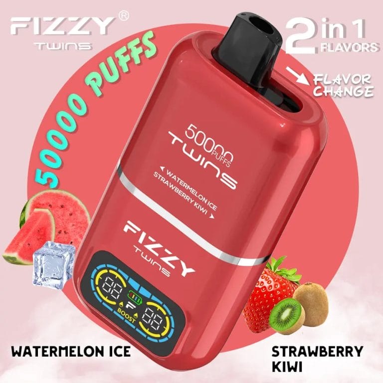24h vape fizzy twins 50000 50k puffs watermelon ice strawberry kiwi.jpg
