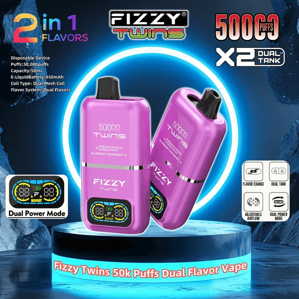 fizzy twins 50000 50k puffs du 2